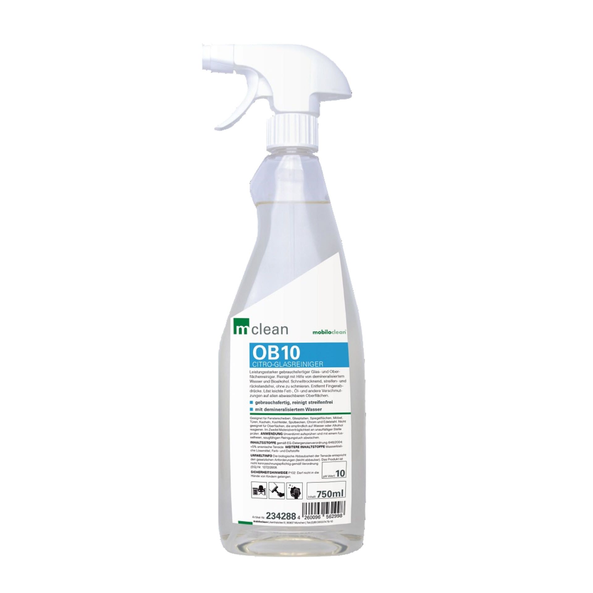 mclean OB 10 Citro Glas und Oberflächenreiniger 750 ml